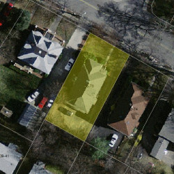 76 Washington St, Newton MA 02458-2220 aerial view