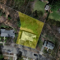 415 Waban Ave, Newton MA  02468-1334 aerial view