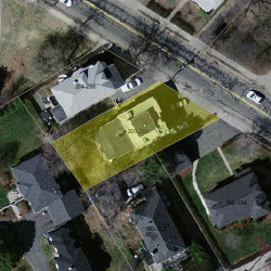 202 Crafts St, Newton MA  02460-1442 aerial view