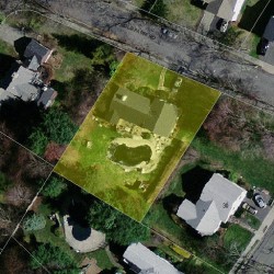 105 Old Farm Rd, Newton MA 02459-3435 aerial view