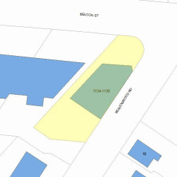 1136 Beacon St, Newton MA 02461-1103 plot plan