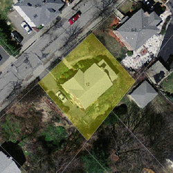 12 Ashmont Ave, Newton MA  02458-1208 aerial view