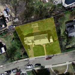 25 Lockwood Rd, Newton MA 02465-2413 aerial view