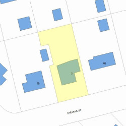 71 Stearns St, Newton MA 02459-2441 plot plan