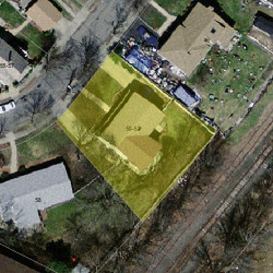 52 Wetherell St, Newton MA 02464-1417 aerial view