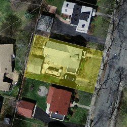 19 Rangeley Rd, Newton MA  02465-1218 aerial view