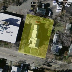 223 Church St, Newton MA 02458-1905 aerial view