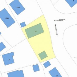 15 Woodcliff Rd, Newton MA  02461-1822 plot plan