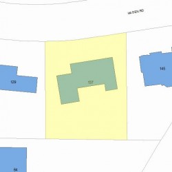 137 Hagen Rd, Newton MA 02459-2732 plot plan