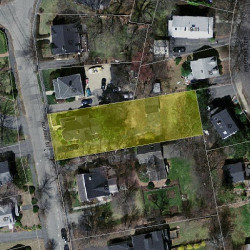 62 Bourne St, Newton MA  02466-1722 aerial view