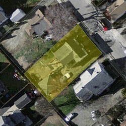 225 Chapel St, Newton MA  02458-1309 aerial view