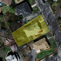 34 Orchard Ave, Newton MA  02465-1912 aerial view