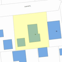 14 Claflin Pl, Newton MA 02460-1929 plot plan