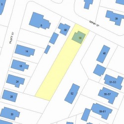 56 Derby St, Newton MA 02465-1602 plot plan