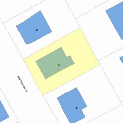 46 Kensington St, Newton MA  02460-1312 plot plan