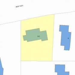 502 Crafts St, Newton MA  02465-1734 plot plan
