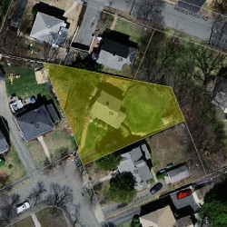 74 Adella Ave, Newton MA  02465-1922 aerial view