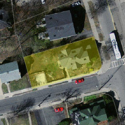 209 Walnut St, Newton MA 02460-1624 aerial view