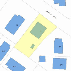 8 Newtonville Ave, Newton MA 02458-1939 plot plan