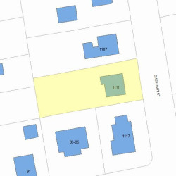 1111 Chestnut St, Newton MA 02464-1306 plot plan