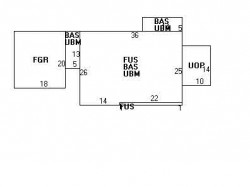 89 Evelyn Rd, Newton MA 02468-1020 floor plan