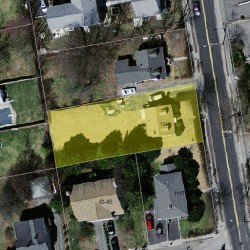 1111 Chestnut St, Newton MA 02464-1306 aerial view
