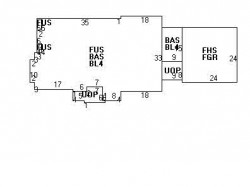57 Metacomet Rd, Newton MA  02468-1418 floor plan