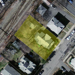 77 Floral St, Newton MA  02461-1543 aerial view