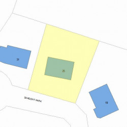 25 Sargent Park, Newton MA  02458-2319 plot plan