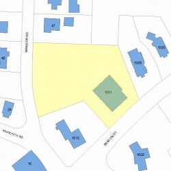 1601 Beacon St, Newton MA 02468-1507 plot plan