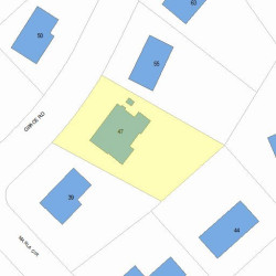 47 Grace Rd, Newton MA  02459-3450 plot plan