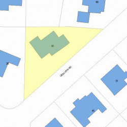 48 Gralynn Rd, Newton MA  02459-1341 plot plan