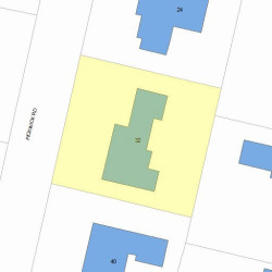 32 Pickwick Rd, Newton MA 02465-2819 plot plan