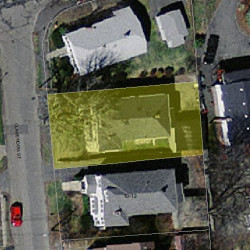 6 Clarendon St, Newton MA 02460-2021 aerial view