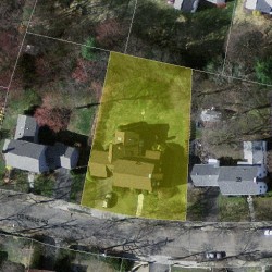 45 Wendell Rd, Newton MA  02459-2650 aerial view