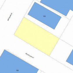122 Needham St, Newton MA  02464-1506 plot plan