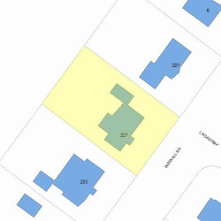 227 Wiswall Rd, Newton MA 02459-3531 plot plan