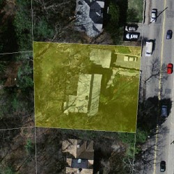 617 Walnut St, Newton MA 02460-2466 aerial view