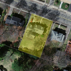 288 Homer St, Newton MA  02459-1414 aerial view