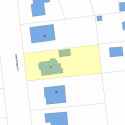 14 Owatonna St, Newton MA  02466-1411 plot plan