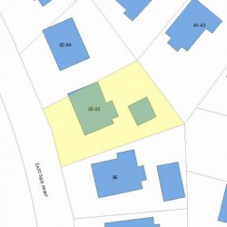 88 Side Pkwy, Newton MA 02458-1816 plot plan