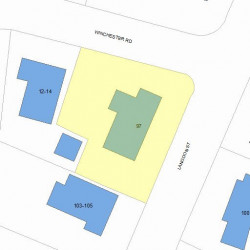 97 Langdon St, Newton MA 02458-1982 plot plan