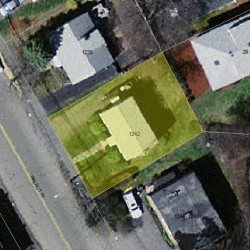 1242 Walnut St, Newton MA 02461-1829 aerial view