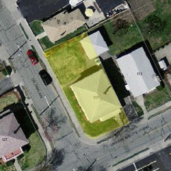 117 Linwood Ave, Newton MA 02460-1426 aerial view