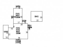387 Wolcott St, Newton MA 02466-1521 floor plan