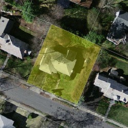 27 Littlefield Rd, Newton MA  02459-3009 aerial view