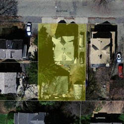 136 Eliot Ave, Newton MA  02465-1728 aerial view