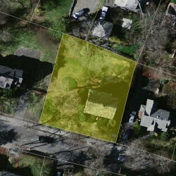 15 Cabot St, Newton MA  02458-2501 aerial view