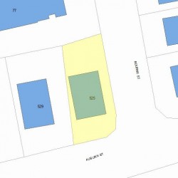 525 Auburn St, Newton MA  02466-1739 plot plan