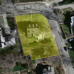 129 Farlow Rd, Newton MA 02458-2409 aerial view